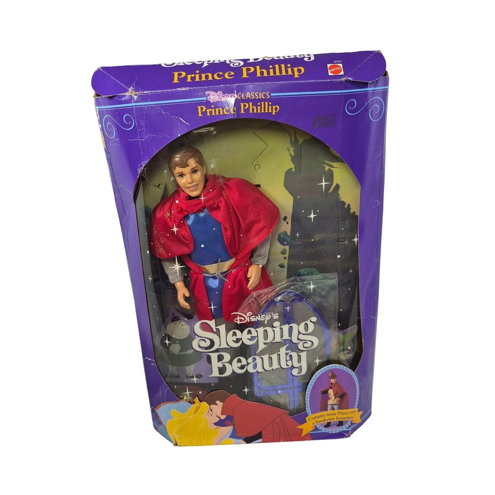 1991 Open DAMAGED Box Vtg Disney Classics Prince Phillip Sleeping Beauty Doll RE